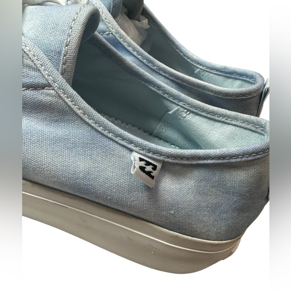 Billabong Puebla Platform Sneaker Light Blue/White Tie Dye Vulcanized - Picture 3 of 7